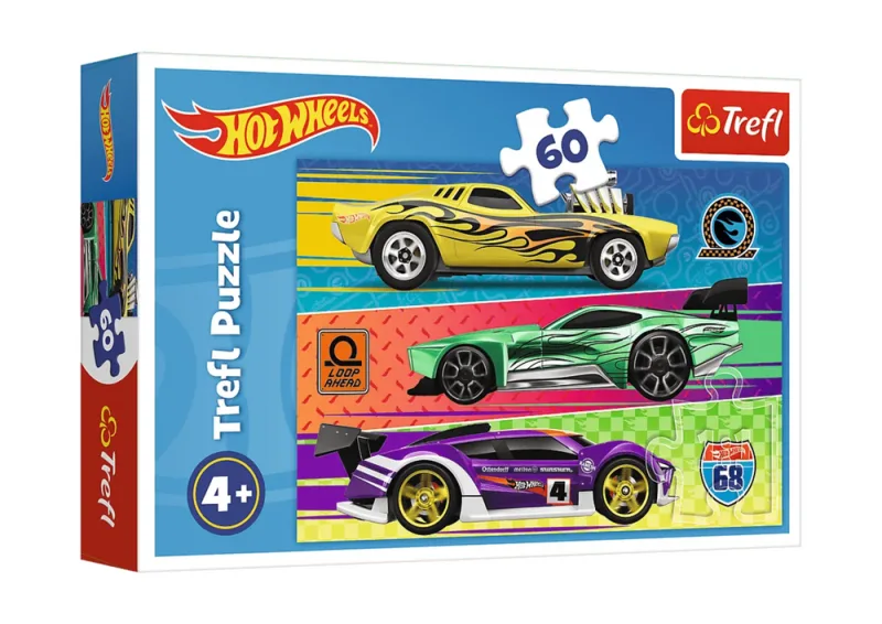 Dėlionė – 60 – „Hot Wheels“ – Lenktynės – „Trefl“ 17389 · 1