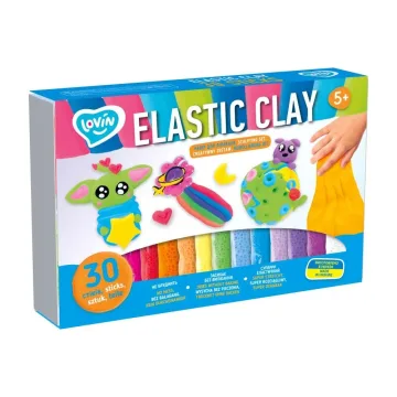 Kūrybinis rinkinys Modelinas - Plastilinas rinkinys Elastic 30 vnt.