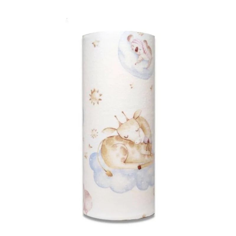 Sauskelnės - 24847 - FLANNEL PRINT - EGA - SLEIPING ANIMALS - dydis 70x80 cm · 1