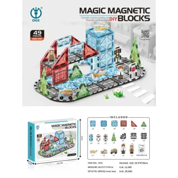 Magnetinis konstruktorius Miestas, 49 el.