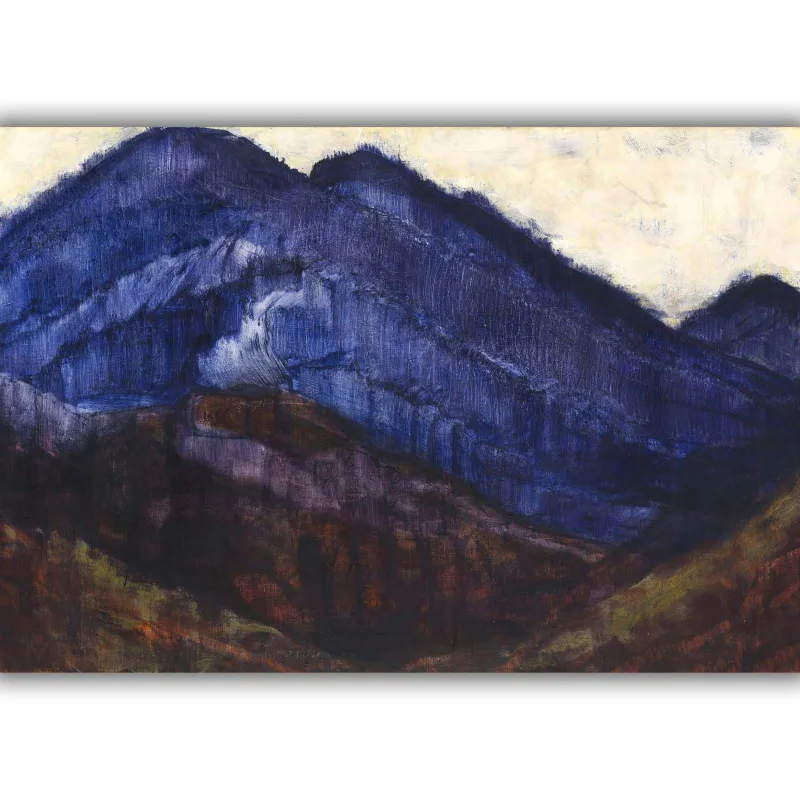 Reprodukcija „Mėlynieji kalnai“, Christian Rohlfs (1912)