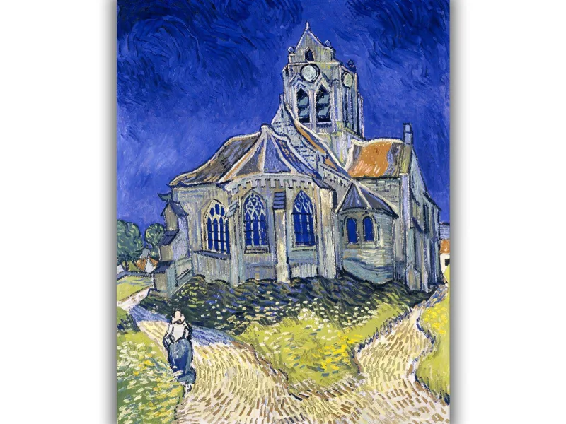 Reprodukcija „Auvers sur Oise bažnyčia“, Vincent van Gogh (1890)