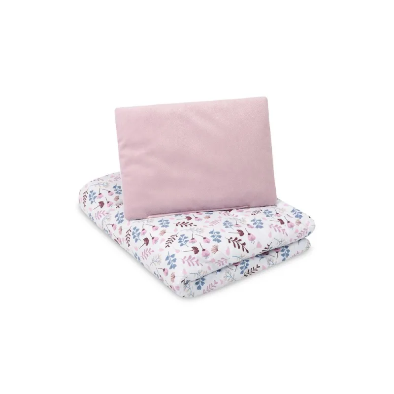 Pagalvėlės ir antklodės rinkinys VELVET TWIGS PINK · 1