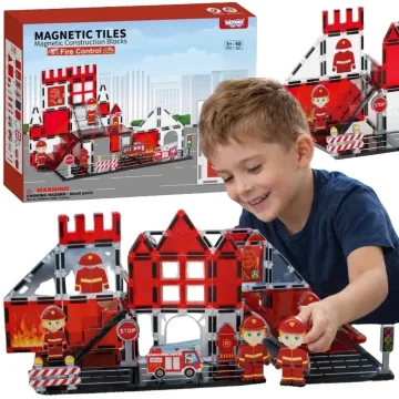 Magnetinis konstruktorius WOOPIE 3D Ugniagesių rinkinys 48el.
