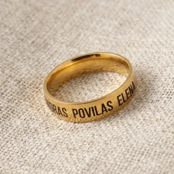 Dovana Mamai - graviruotas žiedas su vaikų vardais