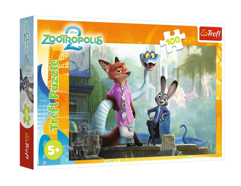 Dėlionė – 100 – „Zootopijos paslaptys“ – „Disney Zootropolis 2“ – „Trefl“ 16523 · 1