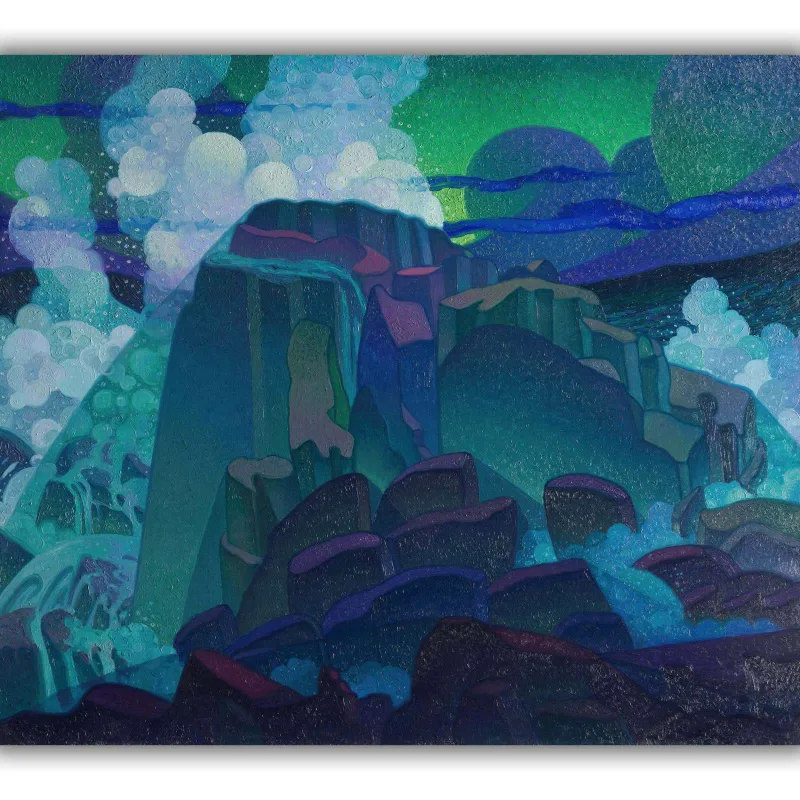 Reprodukcija „Uola jūroje“, Raymond Jonson (1922)