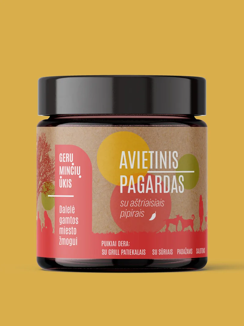 Aviečių pagardas su aštriaisiais pipirais, 230g