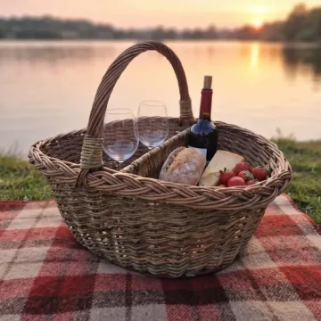 Ovali pikniko pintinė