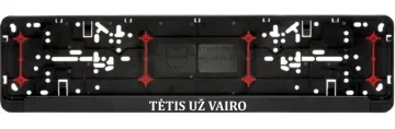 Valstybinių numerių rėmeliai „Tėtis už vairo“