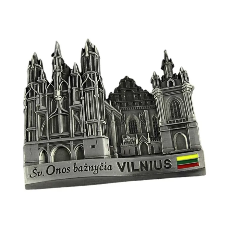Metalinis magnetas „Šv. Onos bažnyčia“, Vilnius, vario sp.