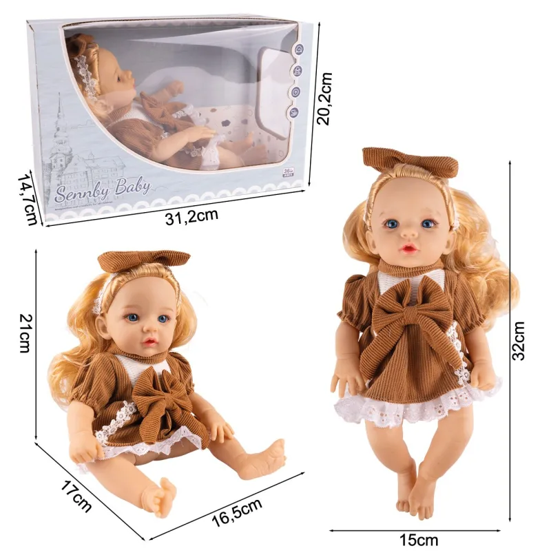Lėlė su šukuojamais šviesiais plaukais Oliwia, 32 cm · 3