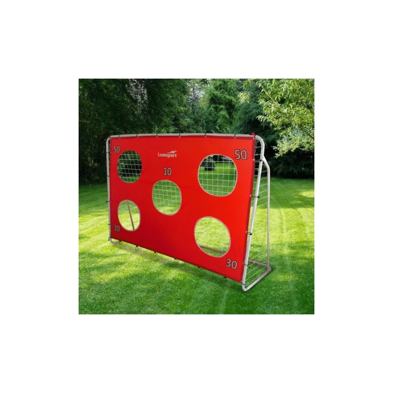 Futbolo treniruočių vartai su kilimėliu Raudona 213x152x75cm · 3