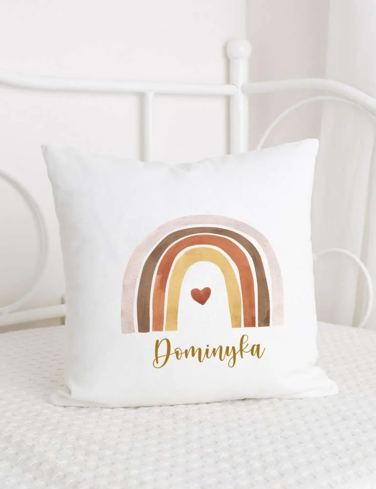 Vaikiška dekoratyvinė pagalvėlė „Boho vaivorykštė“