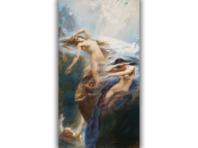 Reprodukcija „Kalnų rūkas“, Herbert James Draper