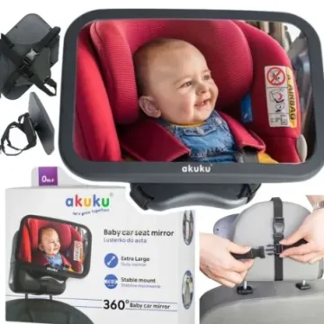 AKUKU didelis veidrodėlis vaiko stebėjimui automobilyje