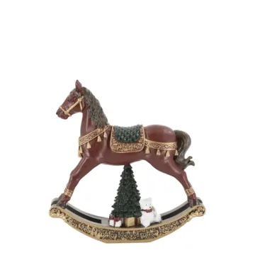 Figūrėlė supamasis arkliukas 5 — H18.5/L18/W4.5 cm
