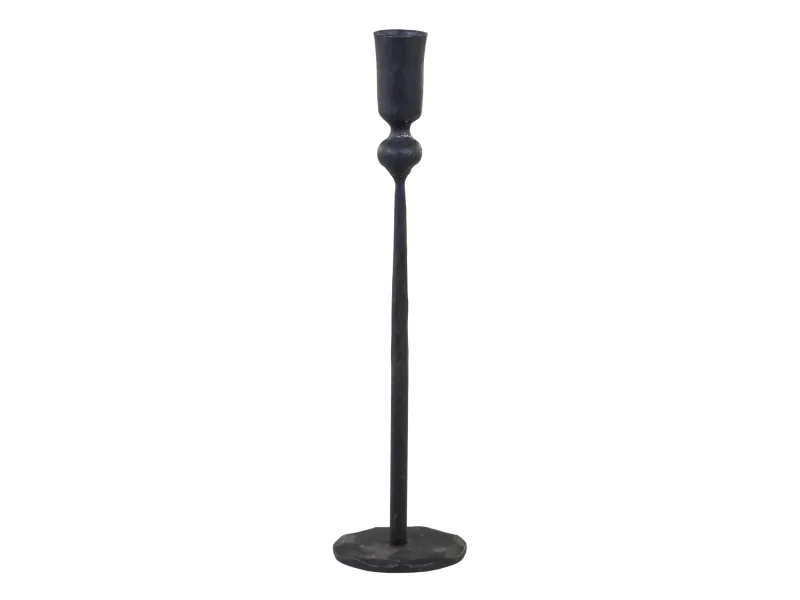 Sendinta žvakidė juoda — H30/D7.5 cm