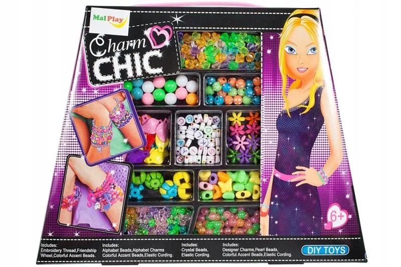 Žaislinis grožio rinkinys Charm Chic apyrankėms gaminti · 1