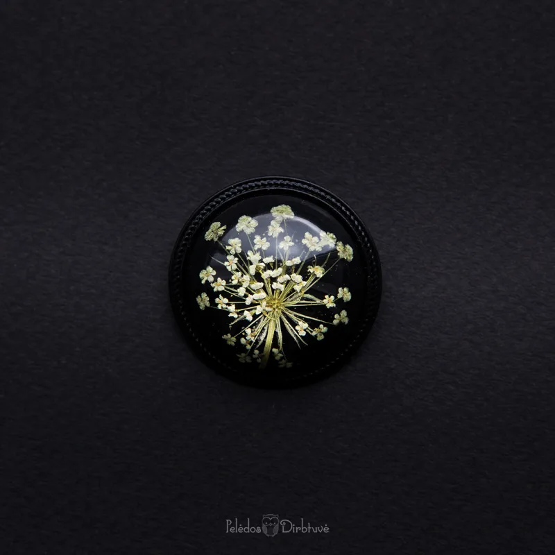 Sagė su gėlių nėriniais „Black Queen“ (37mm)