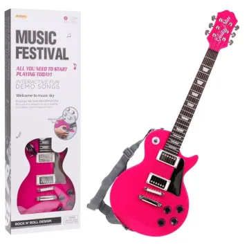 Gitara + rožinis mikrofonas rinkinys