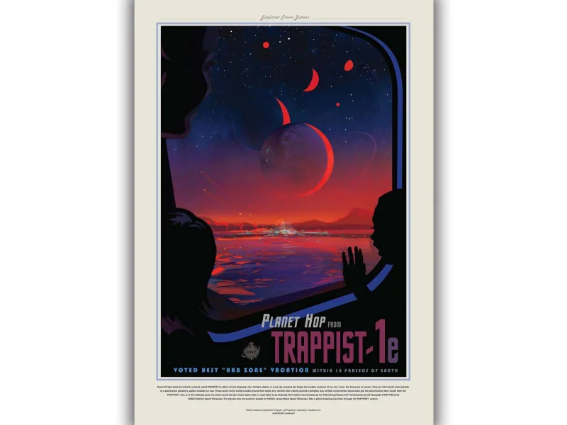 NASA Plakatas „Trappist 1e“