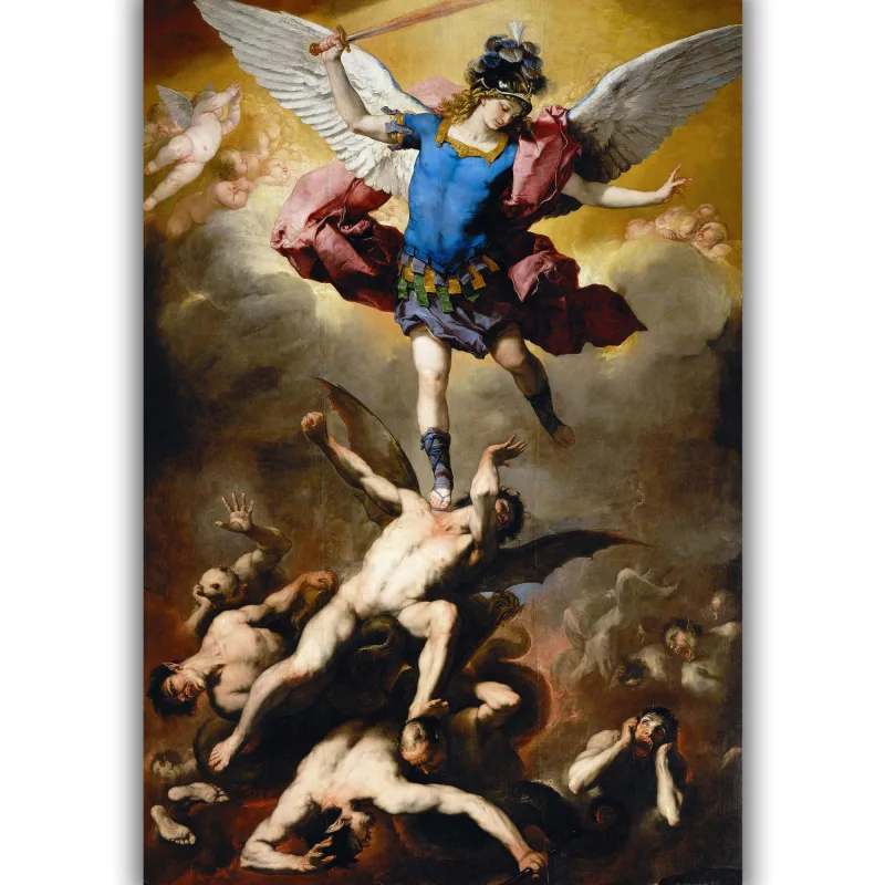 Reprodukcija „Puolusių angelų kritimas“, Luca Giordano, (1665)