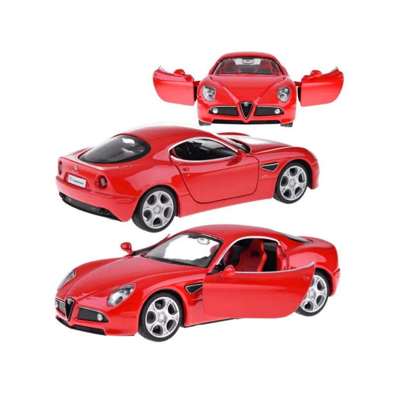 Metalinis automobilio modelis Alfa Romeo 8C Competizione mastelio 1:32 žibintai ZA4607 · 1