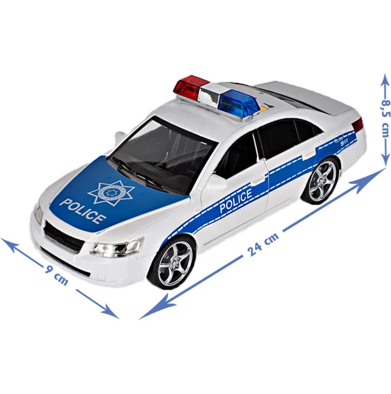 Žaislinis policijos automobilis su šviesa ir garsu · 2