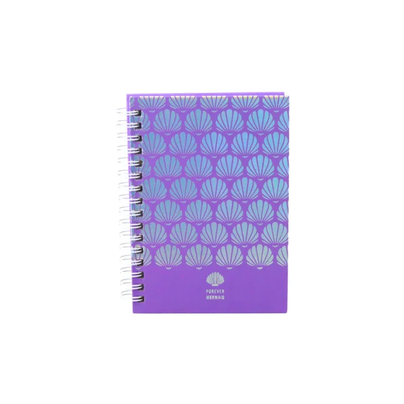 Užrašų knygutė Fly Line Holographic Shells Purple A6 80 lapų · 3