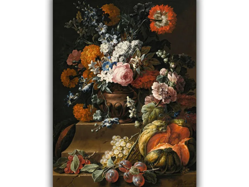 Reprodukcija „Natiurmortas su įvairiomis gėlėmis“, Gaspar Peeter Verbruggen the Younger