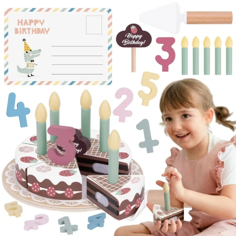 Medinis gimtadienio tortas su žvakutėmis TOOKY TOY · 1