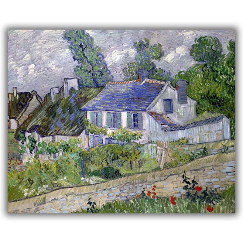 Reprodukcija „Auvers namai“, Vincent van Gogh (1890)