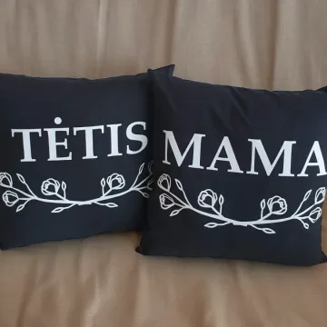 Pagalvės „Tėtis ir Mama“