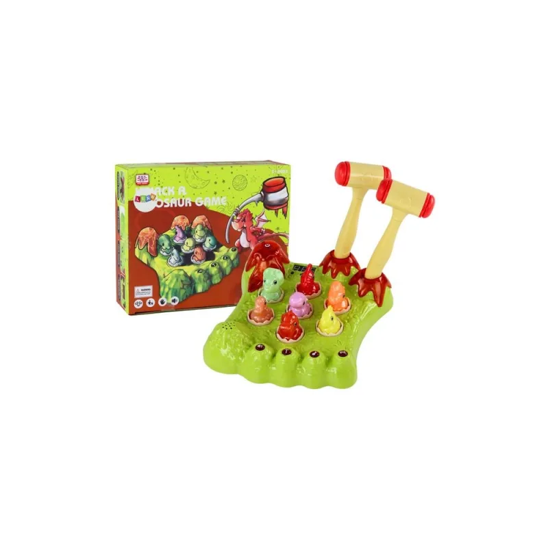 "Wack-A-Mole" žaidimas "Dinozaurai" lenta Du plaktukai Žali šviesos garsai · 1