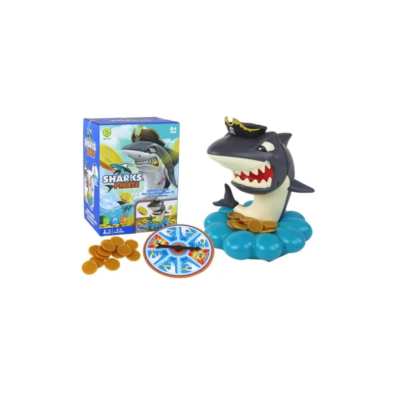 Arkadinis žaidimas Ryklio piratas Sprogstančios monetos Shuffle Wheel · 1