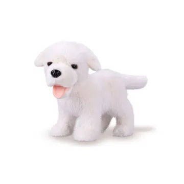 Pliušinis šuniukas LABRADORAS 23cm, baltas