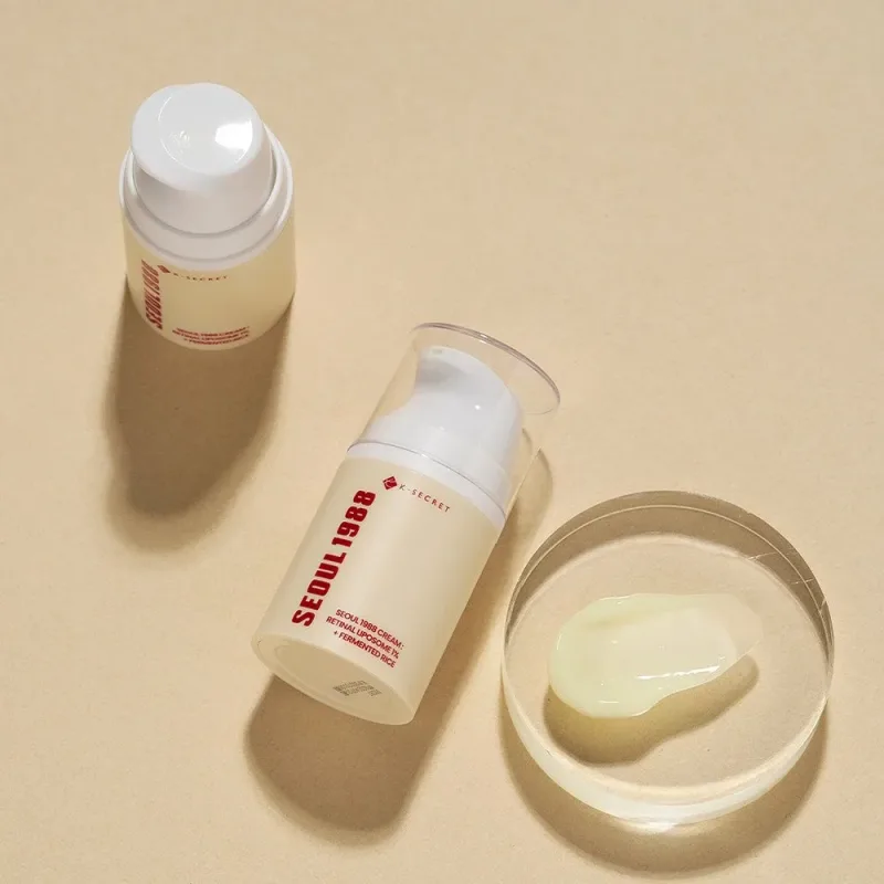 K-SECRET Seoul 1988 Cream: Retinal Liposome 1% + Fermented Rice – veido kremas su retinoliu · 2