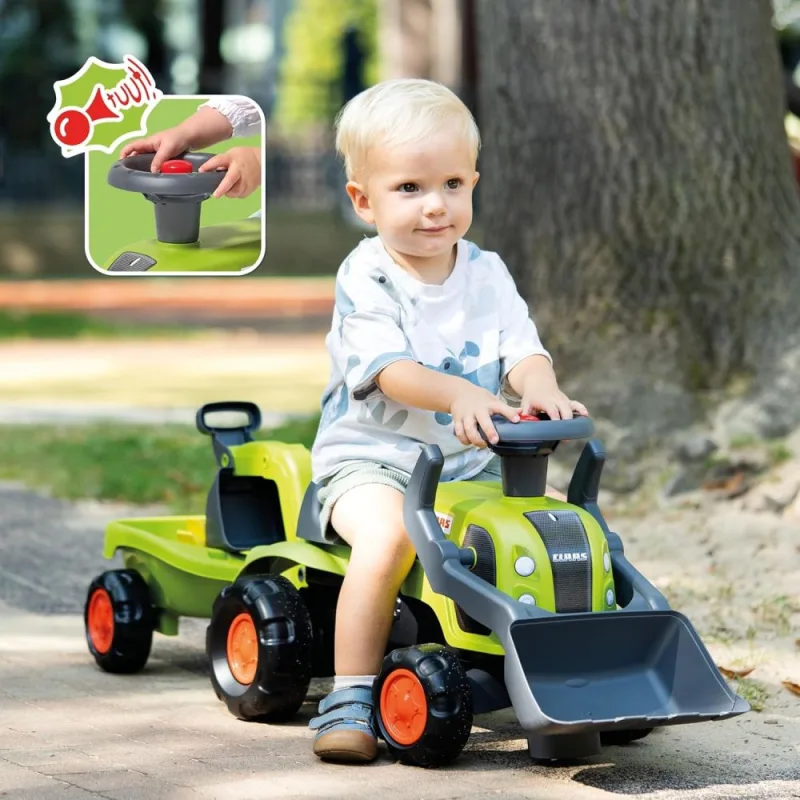 Paspiriamas traktorius su ekskavatoriumi, kaušu ir priekaba FALK „Baby Claas“ · 3