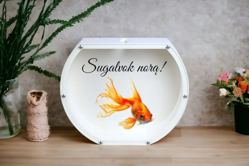 3D Taupyklė Akvariumas „Sugalvok norą“