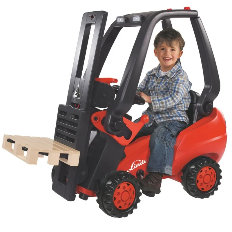 BIG Linde Forklift vaikiškas krautuvas su palete · 1