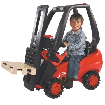 BIG Linde Forklift vaikiškas krautuvas su palete