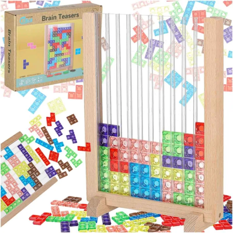 Galvosūkių žaidimas Dėlionė tetris · 1