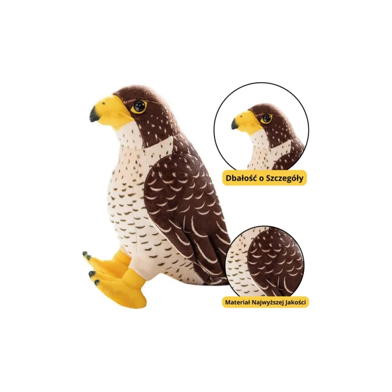 Rudas paukštis Falcon pliušinis žaislas 30cm · 1
