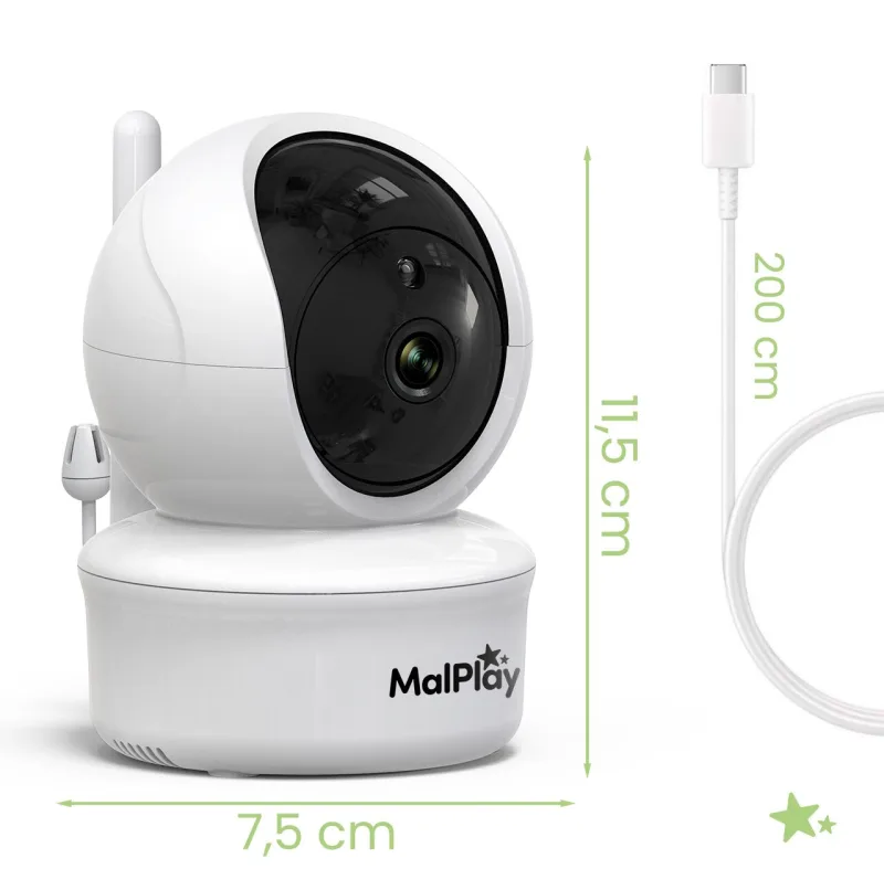 Kūdikio stebėjimo kamera „NannyEye Complex 5.0“ HD · 2