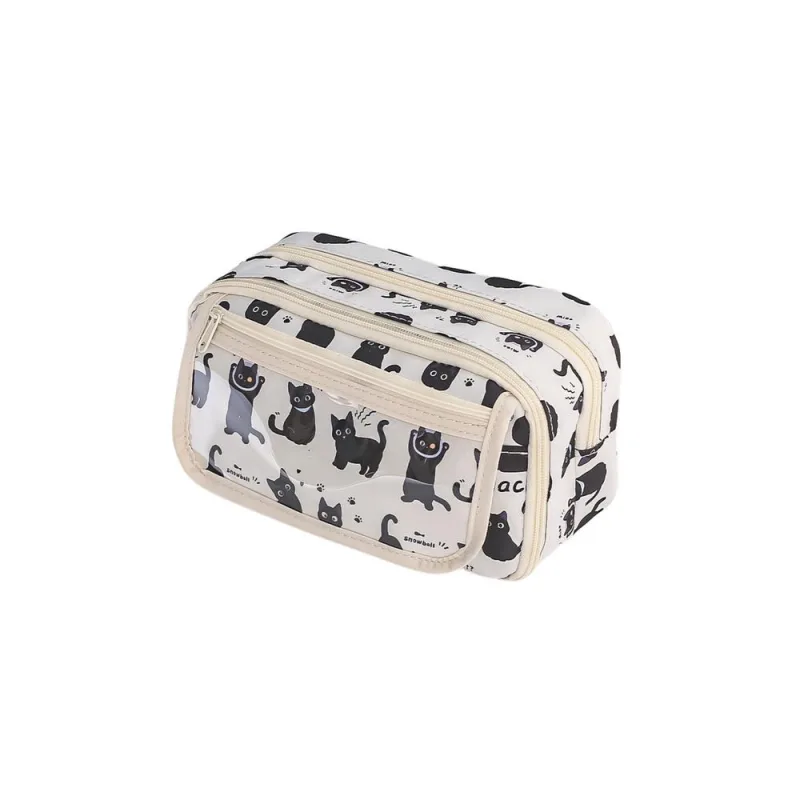 Mokyklinių pieštukinių rinkinys juodos katės baltos 21 cm · 3
