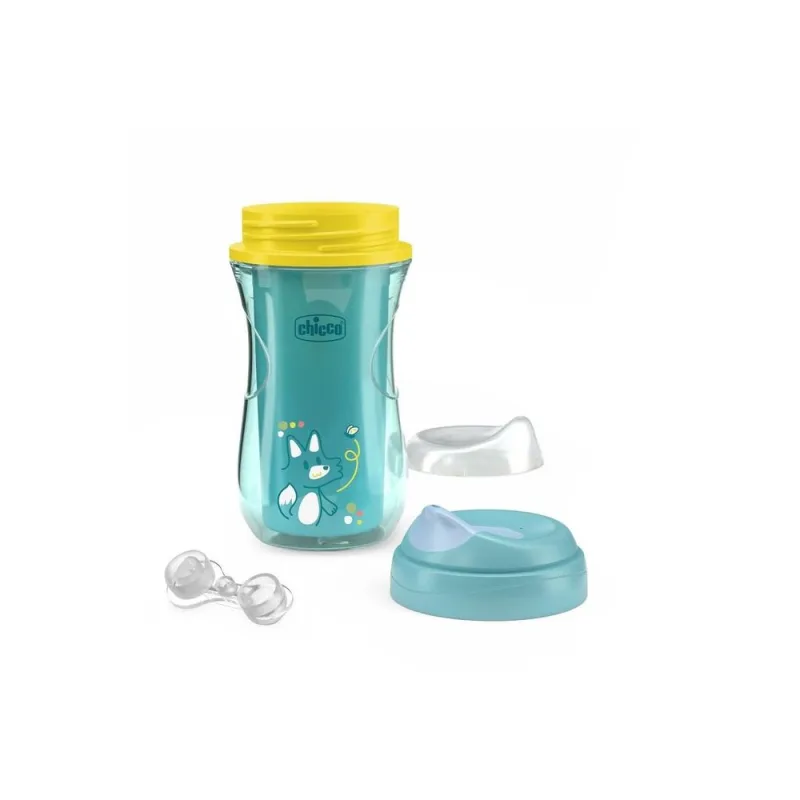 Termo puodelis su specialiu ergonomišku snapeliu CHICCO 180714  266 ML, 14+, turkio sp. · 2