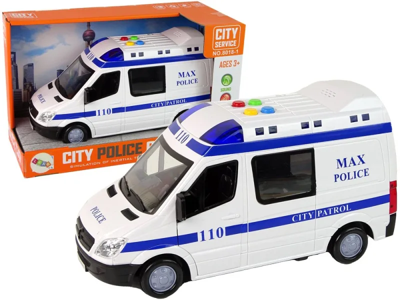 Policijos automobilis su šviesomis ir garsais · 1