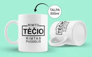 Standartinis puodelis „Rimto tėčio“ 500ml