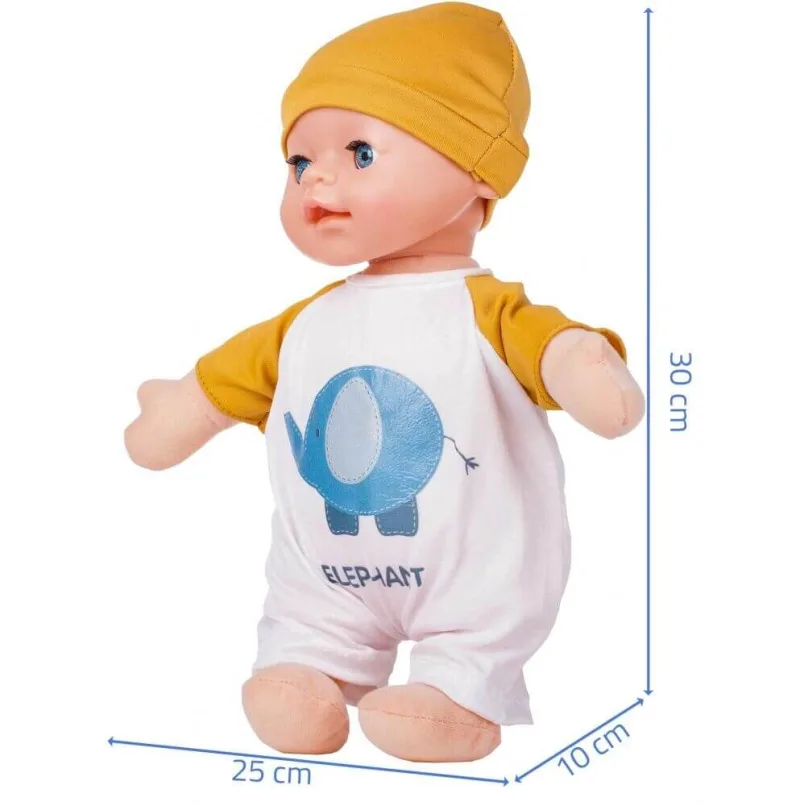 Minkšta lėlė kūdikis su garsais, 30 cm · 2
